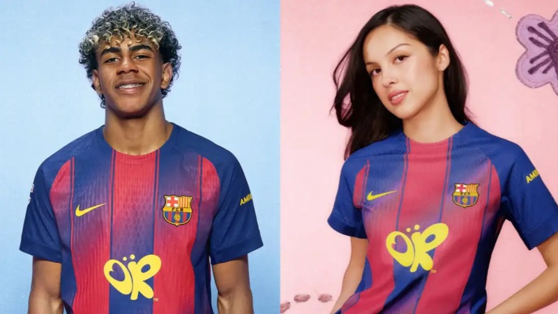 FC Barcelona បង្ហាញអាវពិសេសជាមួយតារាចម្រៀង Olivia Rodrigo មុន El Clasico  ជាមួយ Real Madrid